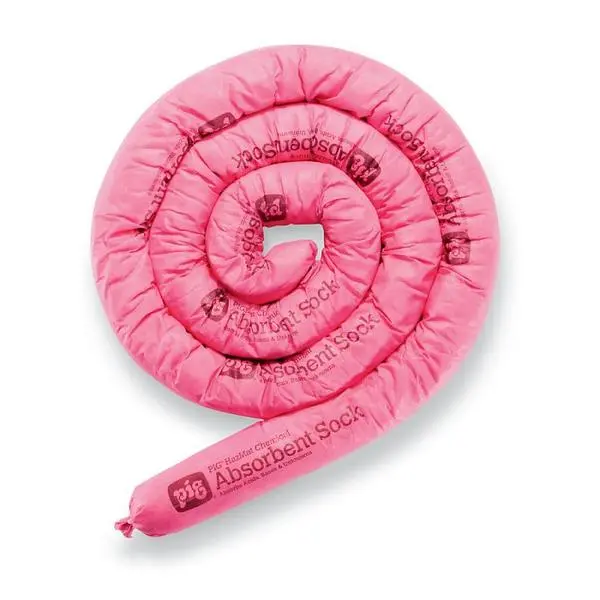 K 9212.0003 CALCETA ABSORBENTE PARA MATERIALES HAZ MAT 8 cm D. X 117 cm LARGO BOLSA C/3 PZAS. MARCA: KARAL